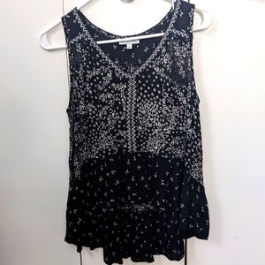 Patrons of Peace Black Sleeveless top, Small